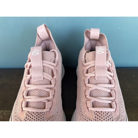 Under Armour Curry 8 Flow Class-Y Pink/White Men's Size 7.5 (9W) 3024432-601 - Picture 8 of 11